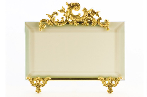 La Paris French Stand 3.5 x 5 Inch Brass Picture Frame - Horizontal