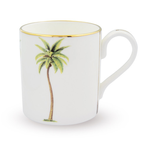 Halcyon Days Palm White Mug