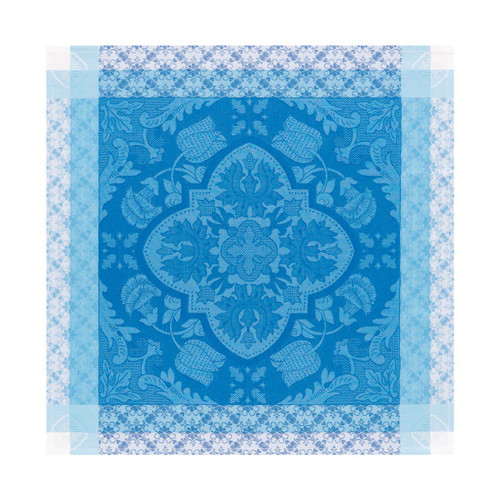 Le Jacquard Francais Azulejos Blue china Napkin 22 x 22 Inch Set of 4