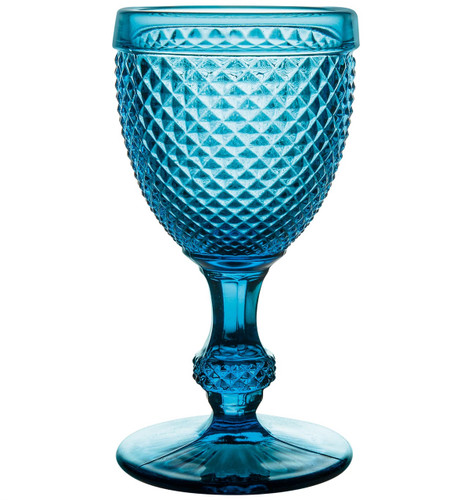 Vista Alegre Bicos Set of 4 White Wine Blue