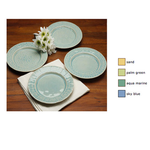 Casafina Corsica Set 4 Relief Salad Dessert Plates