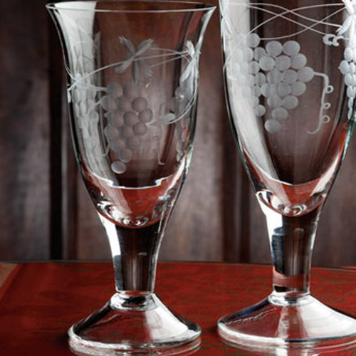 Casafina Glassware Wine Stem Grapes Set of 6