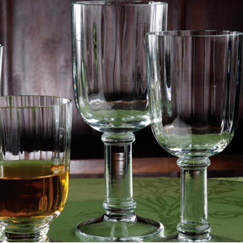 Casafina Glassware Water Stem Straight Optic Set of 6