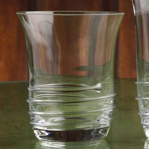 Casafina Glassware Double Old Fashion Spiral Set of 6