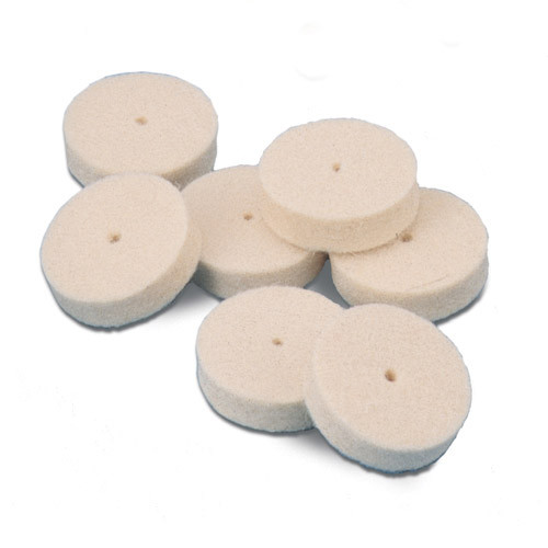 Box Of 100 - 5/8 X 1/8 Soft Felt Wheel Buffs JT1089