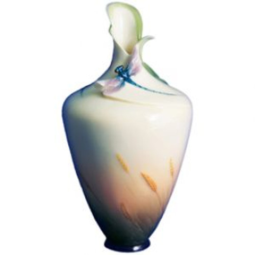 Franz Porcelain Dragonfly Vase FZ00189
