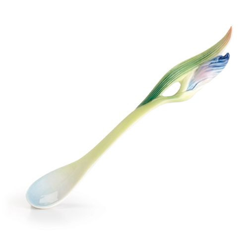 Franz Porcelain Eloquent Iris Flower Spoon FZ02481
