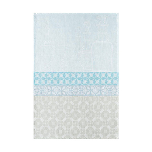 Le Jacquard Francais Carafes Blue Aqua Tea Towel 24 x 31 Set of 4