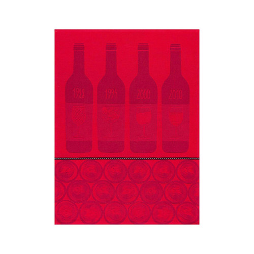 Le Jacquard Francais Bar A Vins Tannin Tea Towel 28 x 20 Set of 4