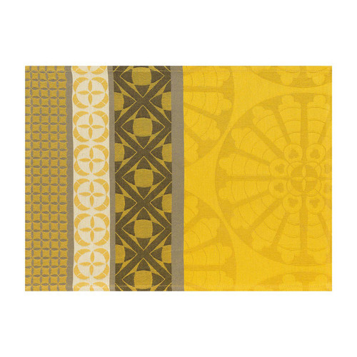 Le Jacquard Francais Bilbao Enduit Acacia Placemat 19 x 14 Set of 4