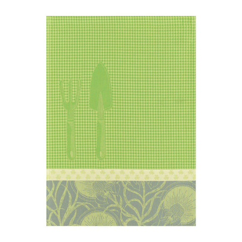 Le Jacquard Francais Hand Towel Jardinage Shoot Green 21 X15 Pure Cotton