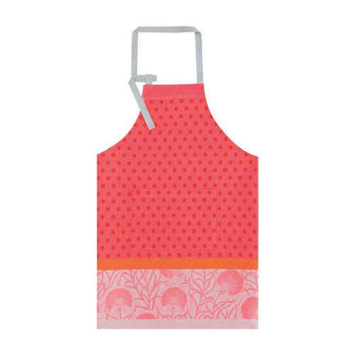 Le Jacquard Francais Apron Verger Poppy 36 x 38 Pure Cotton