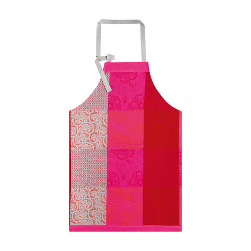 Le Jacquard Francais Apron Fleurs De Kyoto Cherry 36 x 38 Pure Cotton
