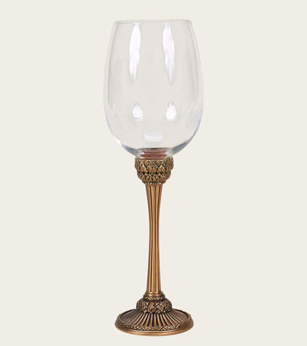 Edgar Berebi Dresden Copper Gold Plate Water Wine Champagne Stem