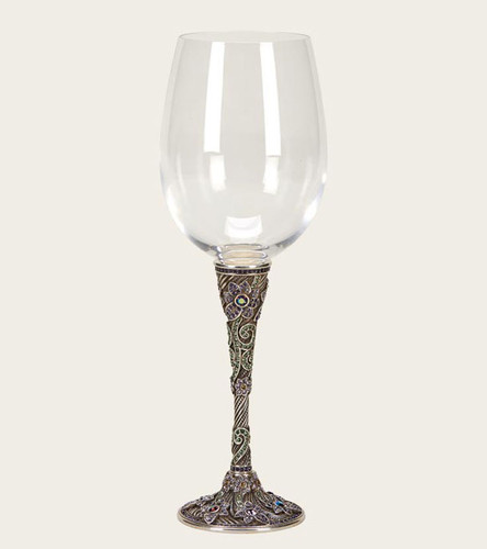 Edgar Berebi Geisel Burnish Silver Plate Water Wine Champagne Stem