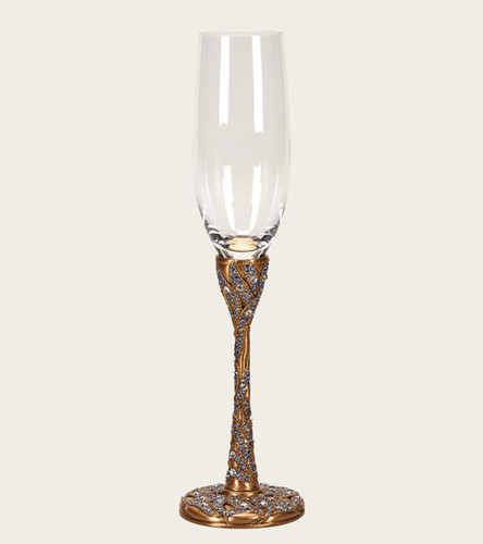 Edgar Berebi Alexandrov Sapphire Gold Plate Water Wine Champagne Stem