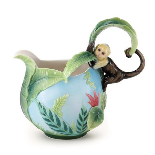 Franz Porcelain Jungle Fun Monkey Creamer FZ02004