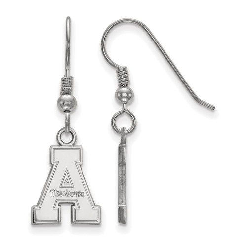 Appalachian State University Small Dangle Earring Wire Sterling Silver SS006APS
