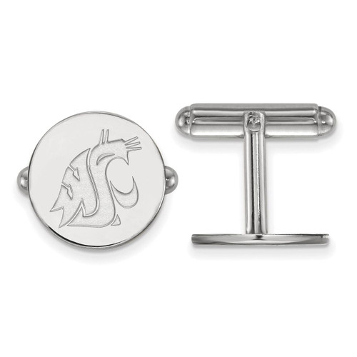 Washington State Cuff Link Sterling Silver SS009WAS