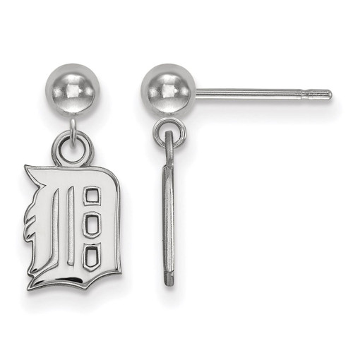 Detroit Tigers Earring Dangle Ball Sterling Silver SS010TIG