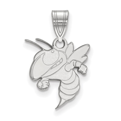 Georgia Institute of Technology Medium Pendant Sterling Silver SS043GT