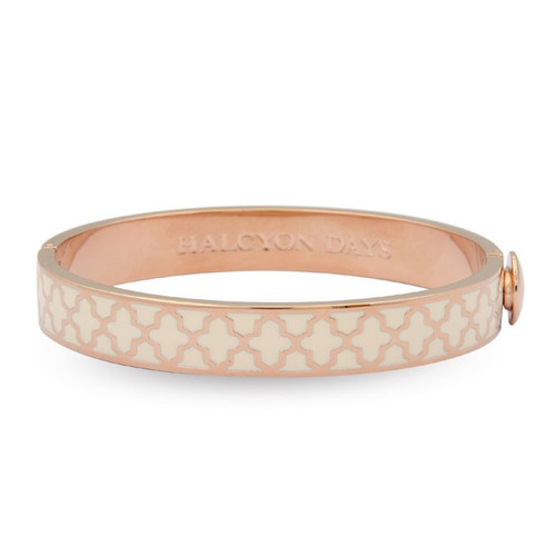 Halcyon Days Bangle Agama Cream Rose Gold