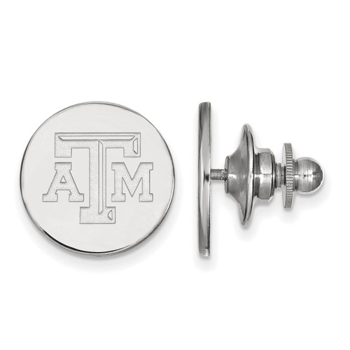 Texas A&M University Lapel Pin Sterling Silver SS071TAM