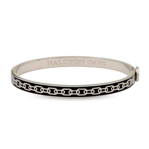 Halcyon Days D.H 6Mm Bangle Mini Chain Black Palladiu
