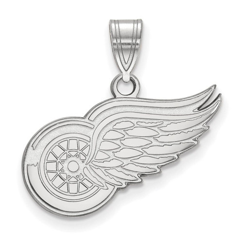 Detroit Red Wings Medium Pendant 10k White Gold 1W003RWI