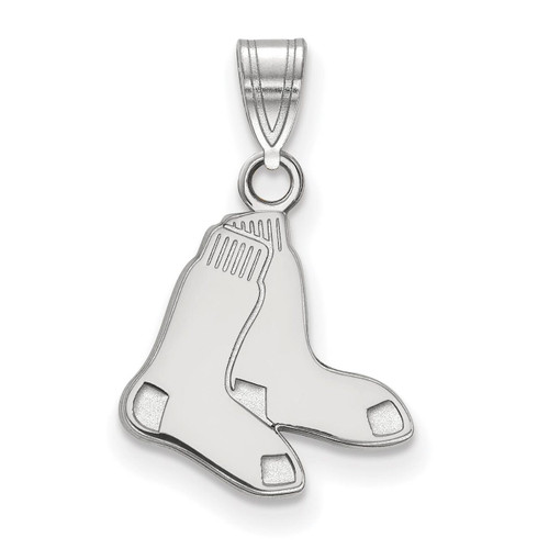 Boston Red Sox Small Pendant 10k White Gold 1W044RSO