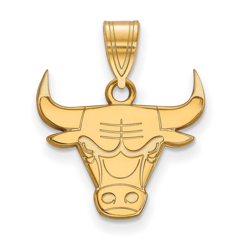 Chicago Bulls Medium Pendant 10k Yellow Gold 1Y003BUL