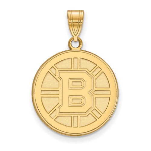 Boston Bruins Large Pendant 10k Yellow Gold 1Y004BRI