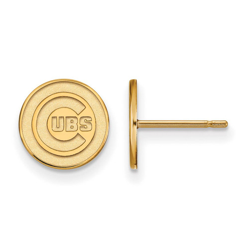 Chicago Cubs x-Small Post Earring 10k Yellow Gold 1Y006CUB