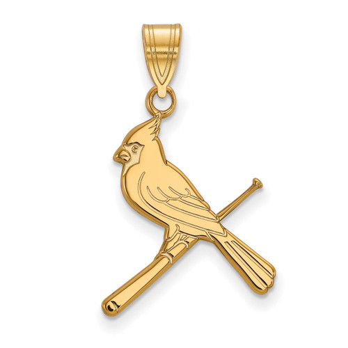 Saint Louis Cardinals Large Pendant 10k Yellow Gold 1Y059CRD