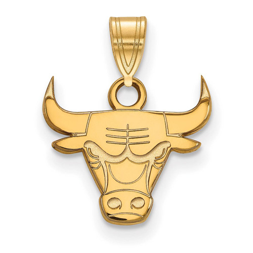 Chicago Bulls Small Pendant 14k Yellow Gold 4Y002BUL