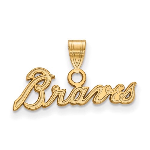 Atlanta Braves Small Pendant 14k Yellow Gold 4Y024BRA