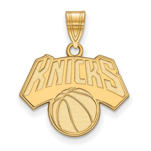 New York Knicks Medium Pendant Gold-plated Silver GP003KNI