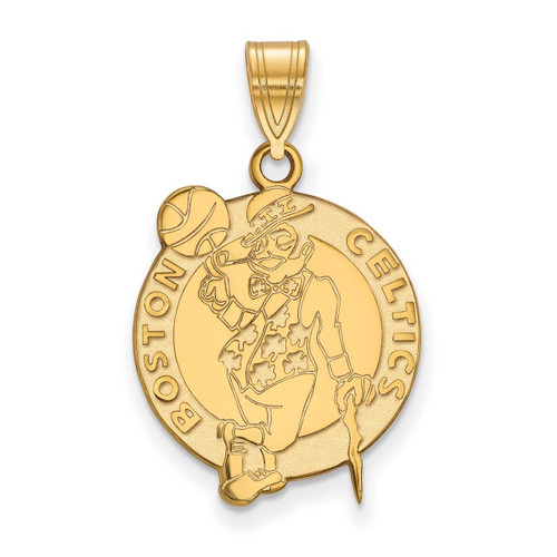 Boston Celtics Large Pendant Gold-plated Silver GP004CEL