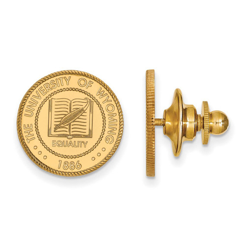 The University of Wyoming Crest Lapel Pin Gold-plated Silver GP019UWY