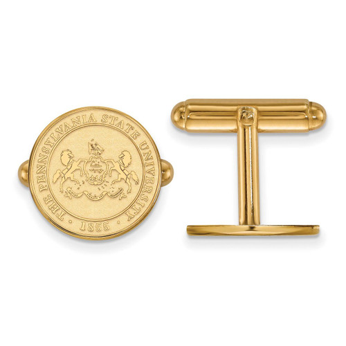 Penn State University Crest Cufflinks Gold-plated Silver GP044PSU