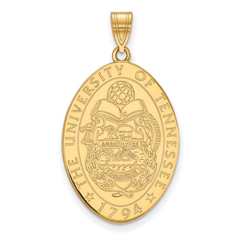 University of Tennessee Large Crest Pendant Gold-plated Silver GP072UTN