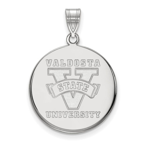 Valdosta State University Large Disc Pendant Sterling Silver SS001VSU