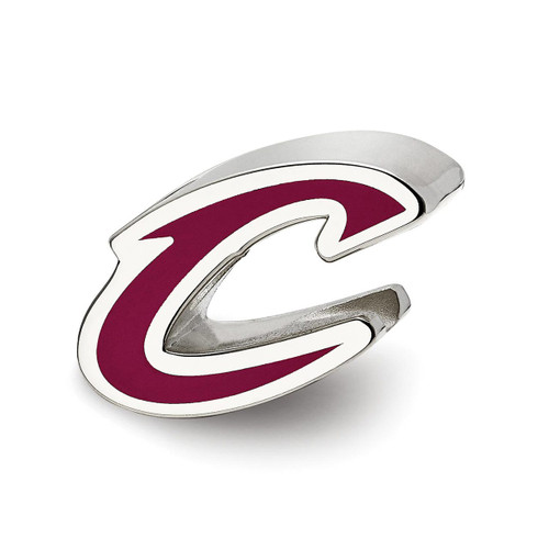 Cleveland Cavaliers C Logo Enameled Logo Bead Sterling Silver SS500CAV