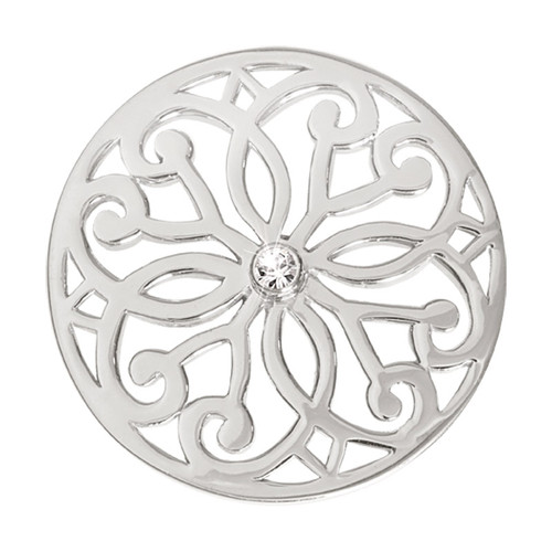 Nikki Lissoni Baroque Fantasy Silver-Plated 33mm Coin C1040SM03