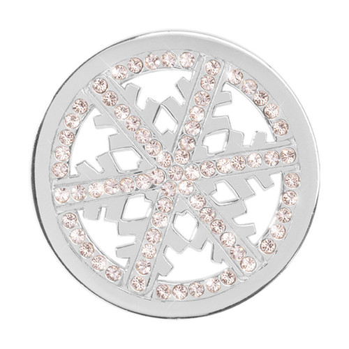 Nikki Lissoni Snowflake Silver-Plated 33mm Coin C1300SM