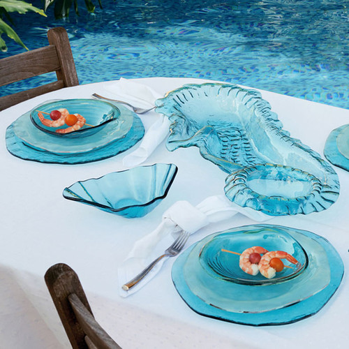 Annieglass Ultramarine Buffet Plate 12 Inch