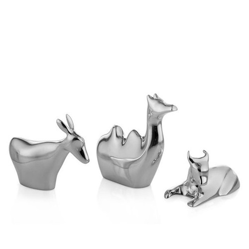 Nambe Mini Nativity 3 Animals Donkey Camel Bull MT0907