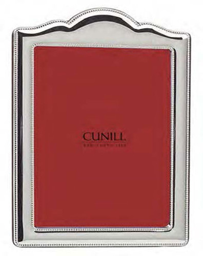Cunill Arch Bead 5 x 7 Inch Picture Frame - Silverplated