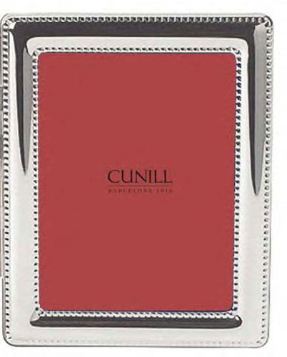 Cunill Beaded 5 x 7 Inch Picture Frame - Silverplated