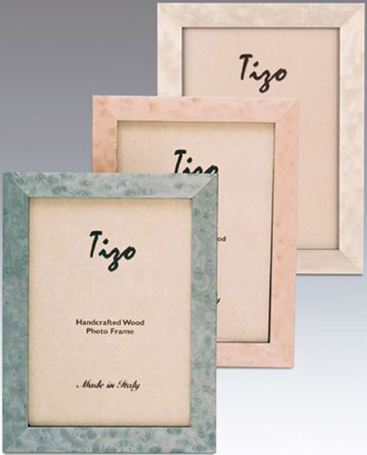Tizo Deep Light Pink Wood Picture Frame 5 x 7 Inch